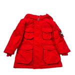 Fred Mello Giubbino tinta unita con Zip E Cappuccio Rosso per Neonato 021078 ROSSO FRED MELLO 