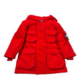 Fred Mello Giubbino tinta unita con Zip E Cappuccio Rosso per Neonato 021078 ROSSO FRED MELLO 