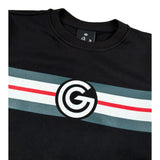 Gabriella Gucci Felpa Chiusa Girocollo tinta unita con Logo Nero per Bambina GK071 NERO  