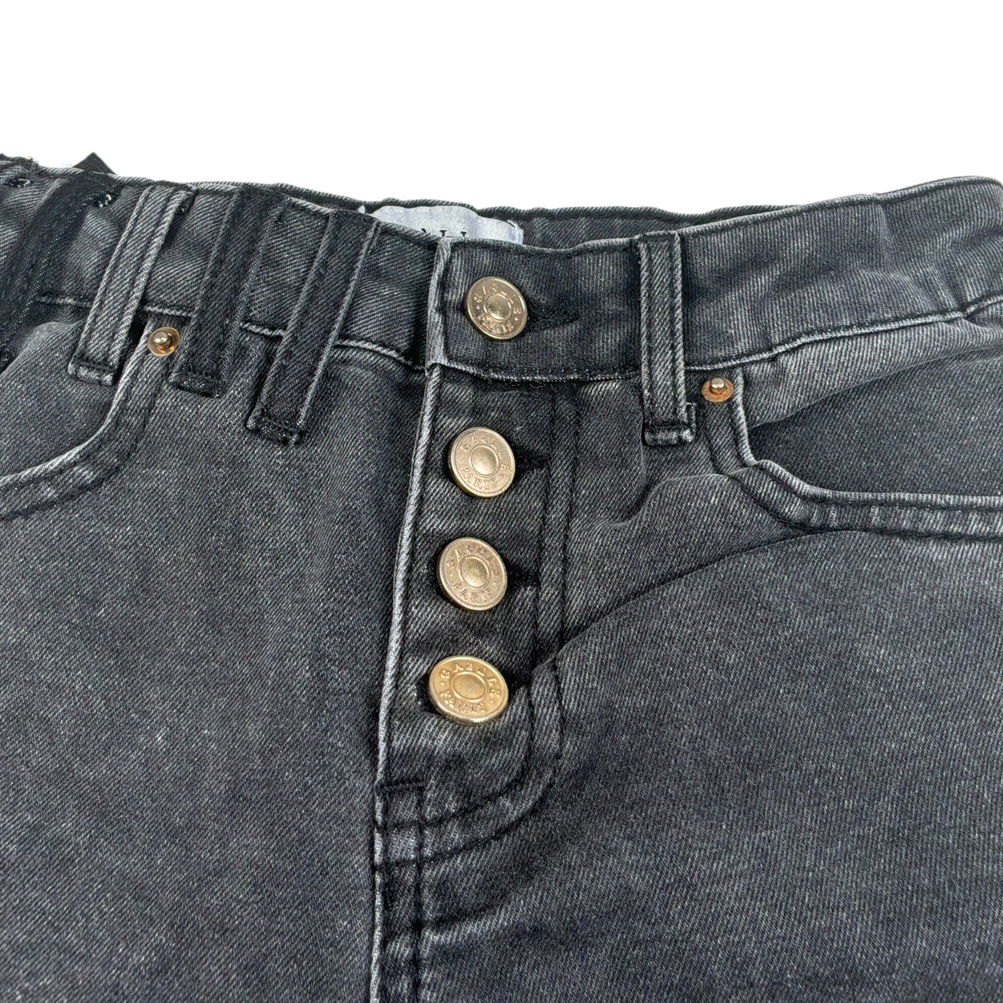 Gaelle Jeans tinta unita con Girovita Regolabile Nero per Bambina 2741PD00553 NERO GAELLE 