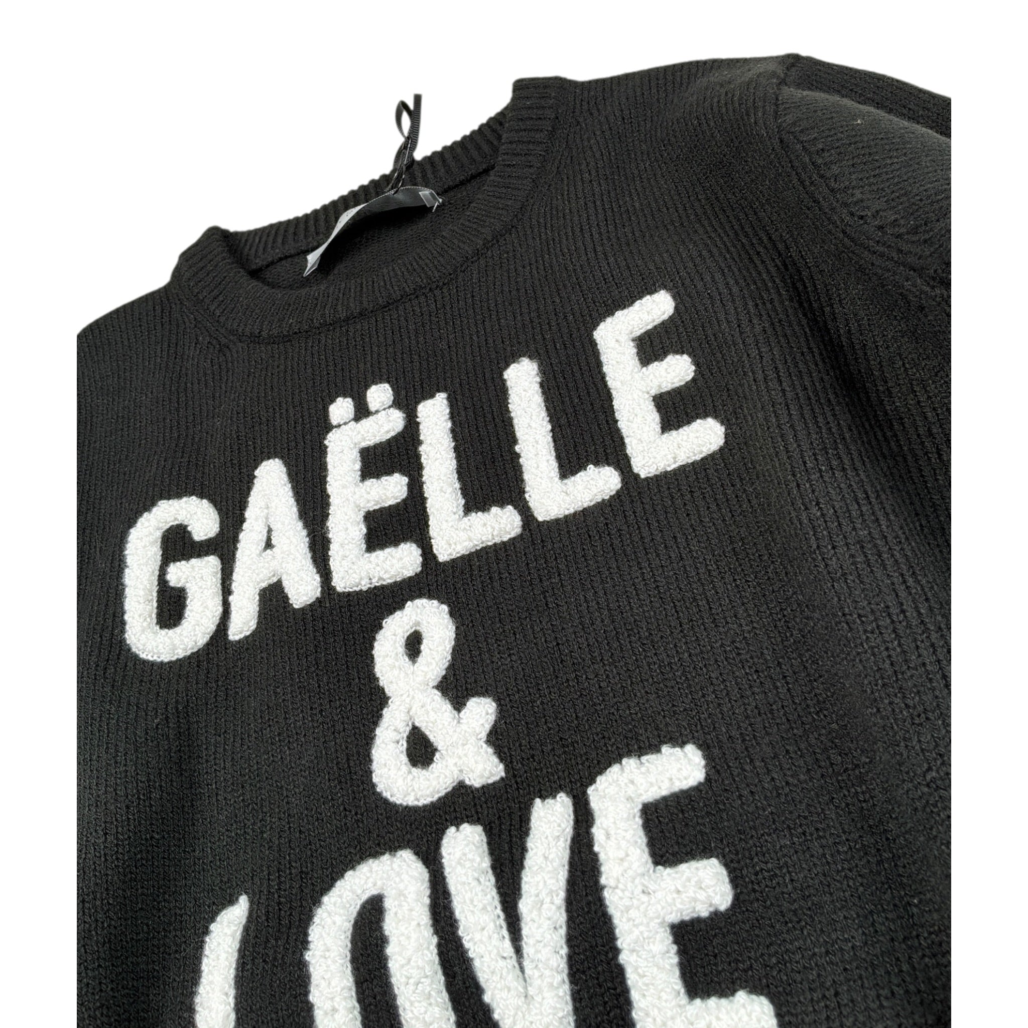 Gaelle Maglia tinta unita con Stampa Nero per Bambina 2741W00560 NERO GAELLE 