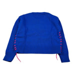 Gaelle Maglia tinta unita con Stampa Cobalto per Bambina 2741W00564 COBALTO GAELLE 