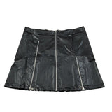 Gaelle Gonna Ecopelle tinta unita con Stampa Nero per Bambina 2742G00578XX NERO GAELLE 