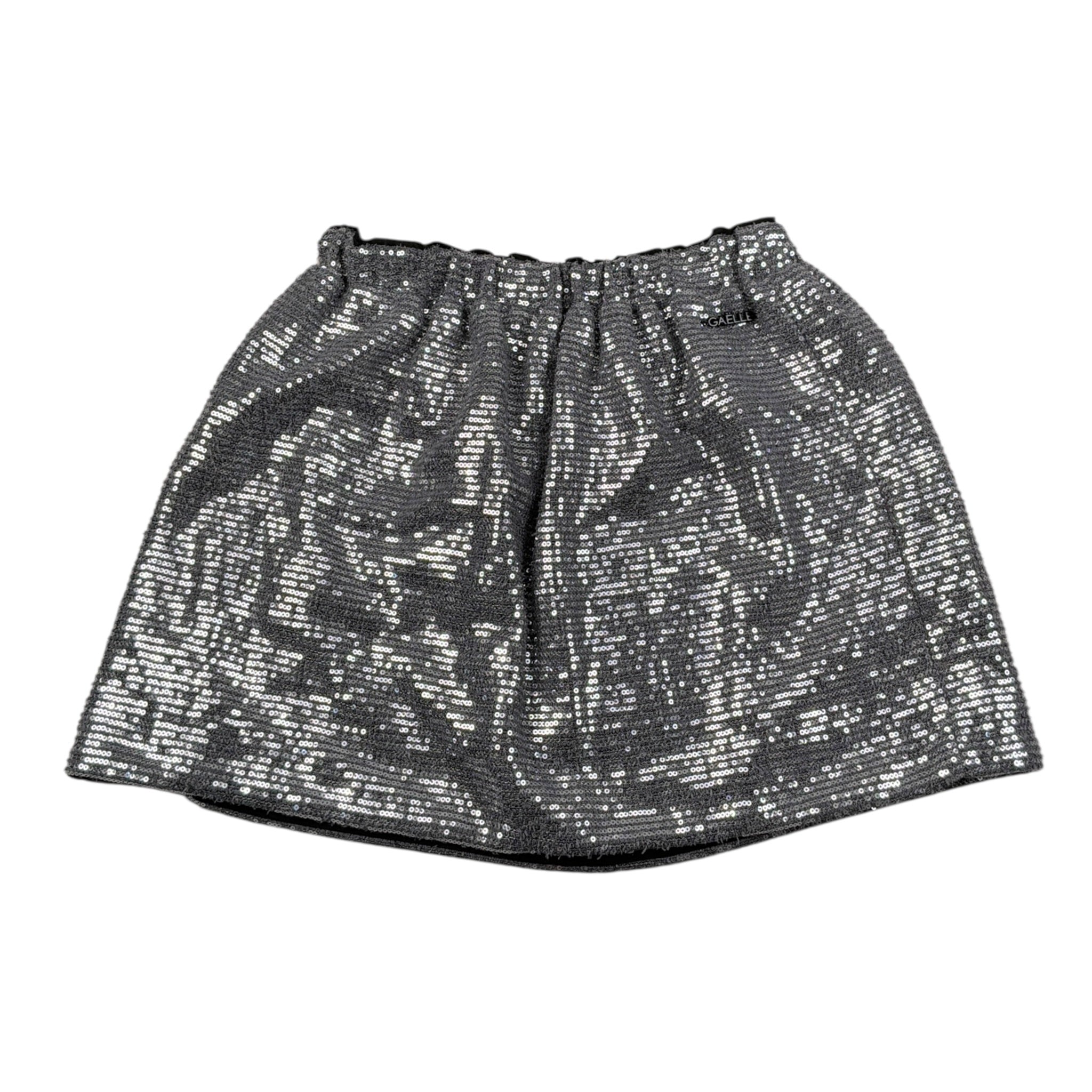 Gaelle Gonna tinta unita con Paillettes Argento per Bambina 2742G00608 ARGENTO GAELLE 