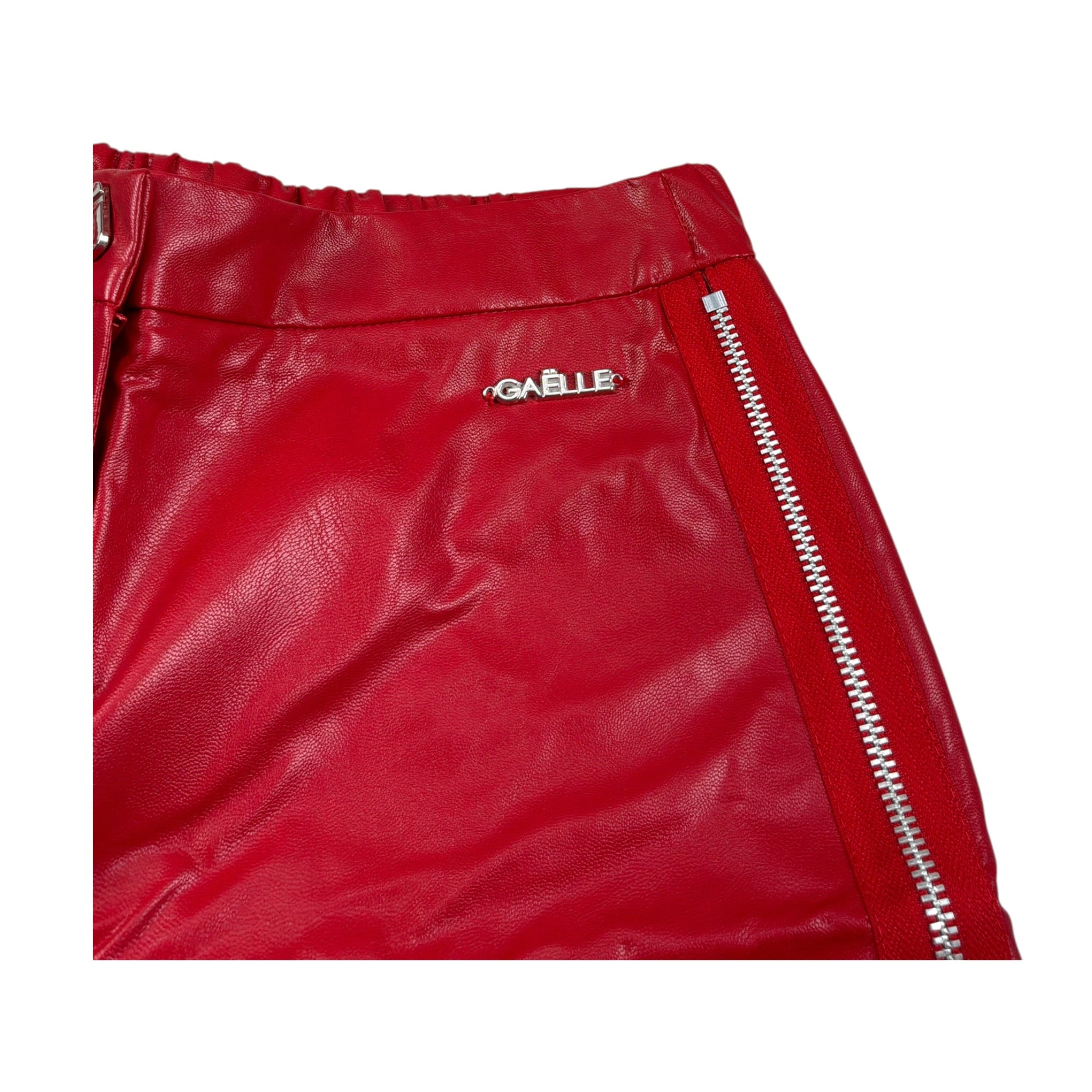 Gaelle Short tinta unita con In Ecopelle Rosso per Bambina 2742S00580 ROSSO GAELLE 