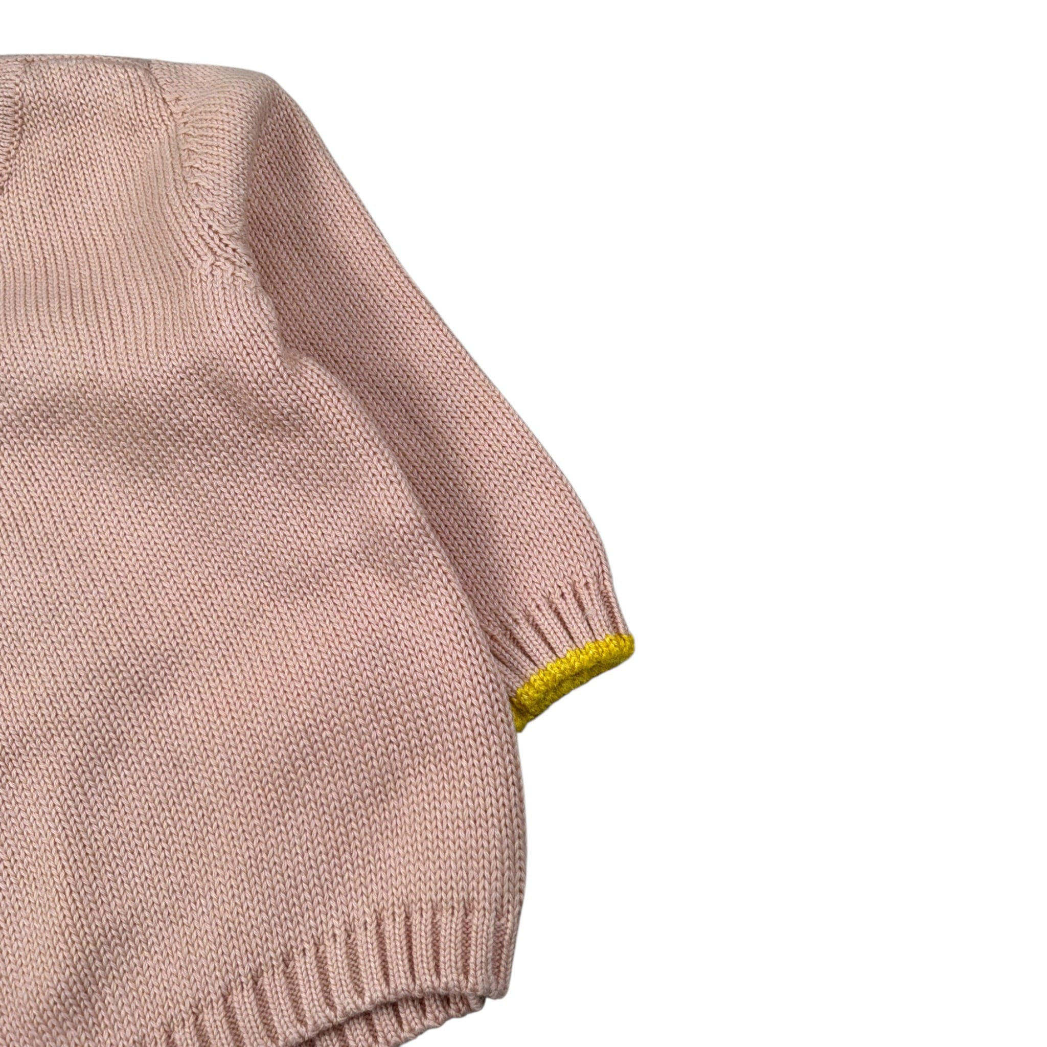 Gensami Maglia Girocollo tinta unita Rosa per Neonata GIR01B ROSA GENSAMI 