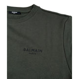 Givenchy Felpa Chiusa Girocollo tinta unita con Logo Verde per Bambino BX4P30O VERDE GIVENCHY 