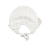 Granlei Cappello tinta unita con Ricami Bianco per Neonata 21321 BIANCO GRANLEI 