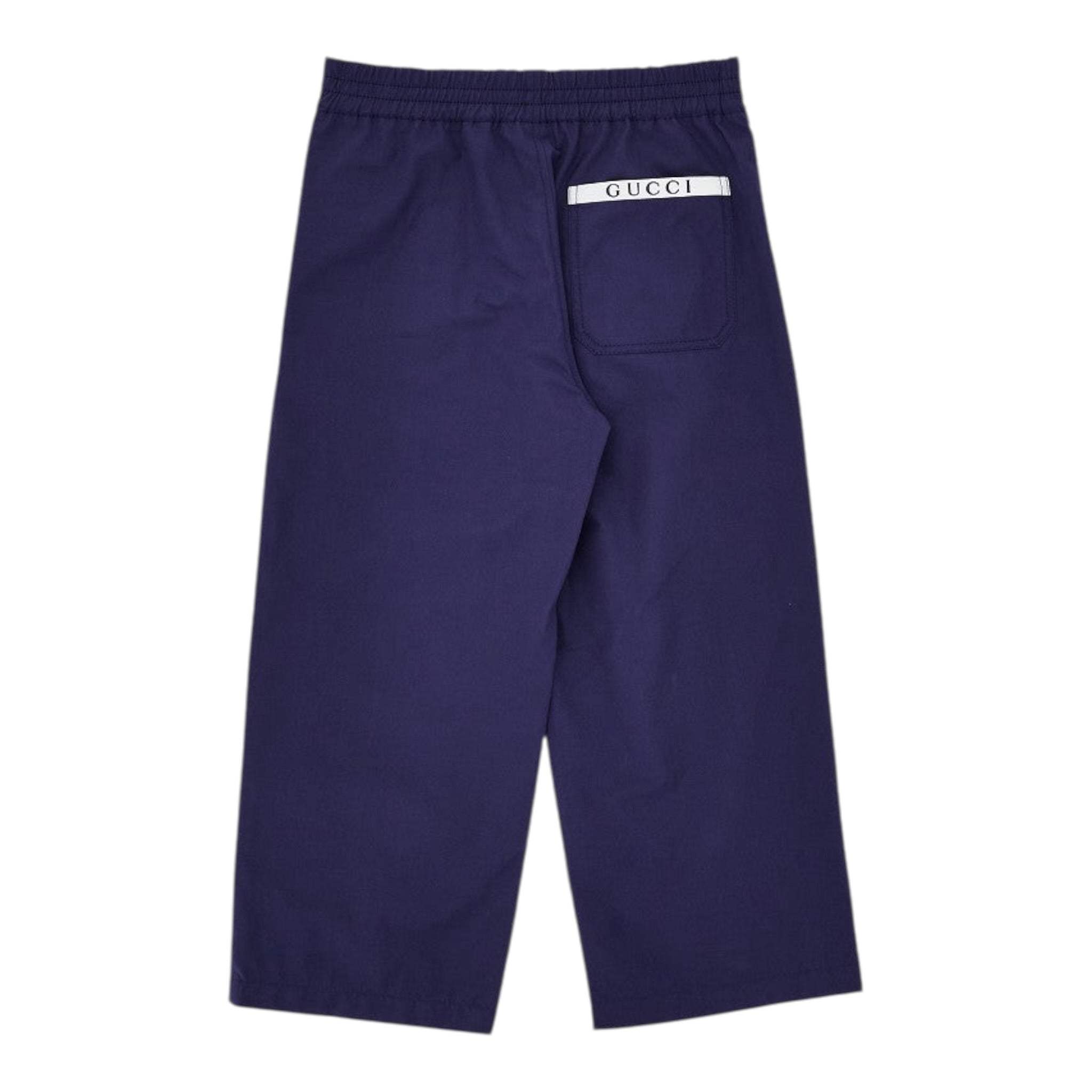 Gucci Pantalone tinta unita con Elastico In Vita Blu per Bambino 824845 BLU GUCCI 