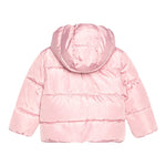Guess Giubbino tinta unita con Zip Cappuccio E Pelliccia Rosa per Neonata A3BL02WB240 ROSA GUESS 