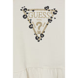 Guess Abito Manica Lunga tinta unita con Culotte Panna per Neonata A4YK19KA6W4X PANNA GUESS 