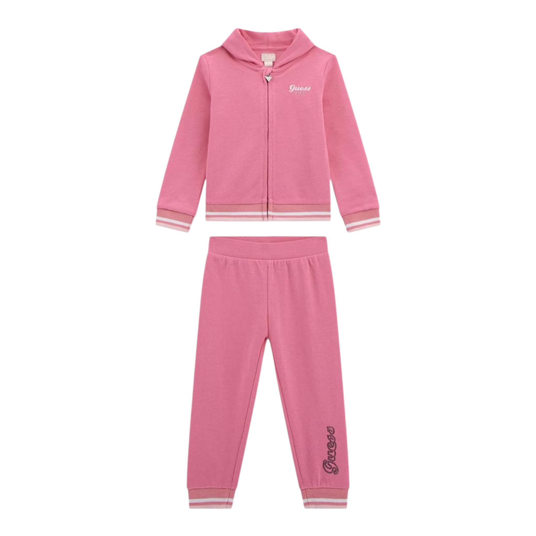 Guess Completo 2Pz Felpa-Pantalone Rosa per Neonata A5YG00A6R4 ROSA GUESS 
