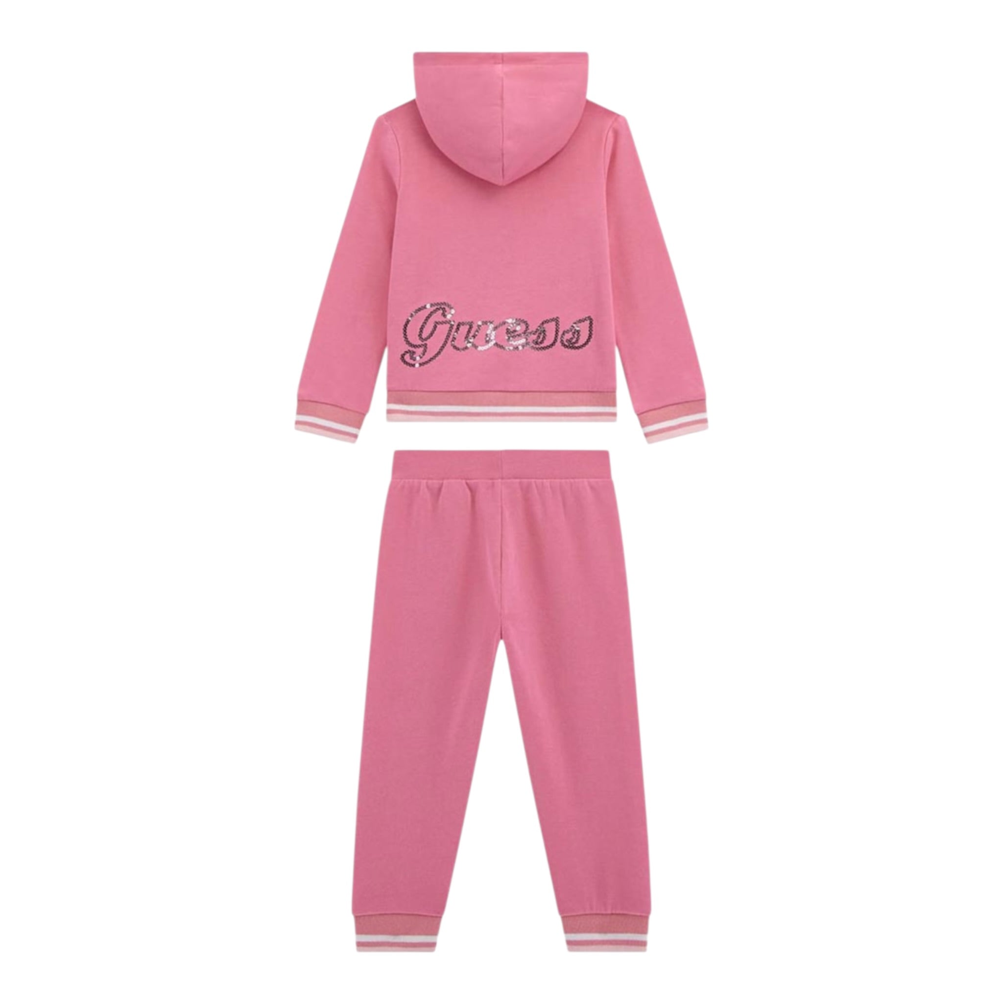 Guess Completo 2Pz Felpa-Pantalone Rosa per Neonata A5YG00A6R4 ROSA GUESS 