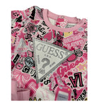 Guess Completo 2 Pezzi Felpa-Leggins Rosa per Neonata A5YG01KA6R4 ROSA GUESS 