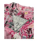 Guess Completo 2 Pezzi Felpa-Leggins Rosa per Neonata A5YG01KA6R4 ROSA GUESS 