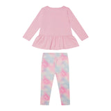 Guess Completo 2 Pezzi Shirt-Leggins Rosa per Neonata A5YG04K6YW4 ROSA GUESS 