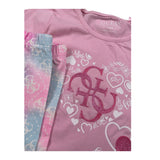 Guess Completo 2 Pezzi Shirt-Leggins Rosa per Neonata A5YG04K6YW4 ROSA GUESS 