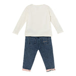 Guess Completo 2 Pezzi Shirt-Jeans Bianco/Blu per Neonata A5YG06K6YW4 BIANCO/BLU GUESS 