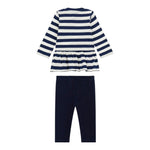 Guess Completo 2 Pezzi Shirt-Leggins Bicolore Bianco/Blu per Neonata A5YG08K9N34 BIANCO/BLU GUESS 