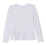 Guess Shirt Girocollo tinta unita con Stampe Bianco per Neonata A5YI01K6YW4 BIANCO GUESS 