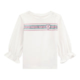 Guess Shirt tinta unita con Stampa Bianco per Neonata A5YI05K6YW4 BIANCO GUESS 