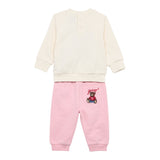 Guess Completo 2 Pezzi Felpa-Pantalone Bicolore Panna/Rosa per Neonata H5YI00KAX74 PANNA/ROSA GUESS 