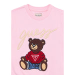 Guess Felpa Chiusa Girocollo tinta unita Rosa per Neonata H5YT00KAX74 ROSA GUESS 