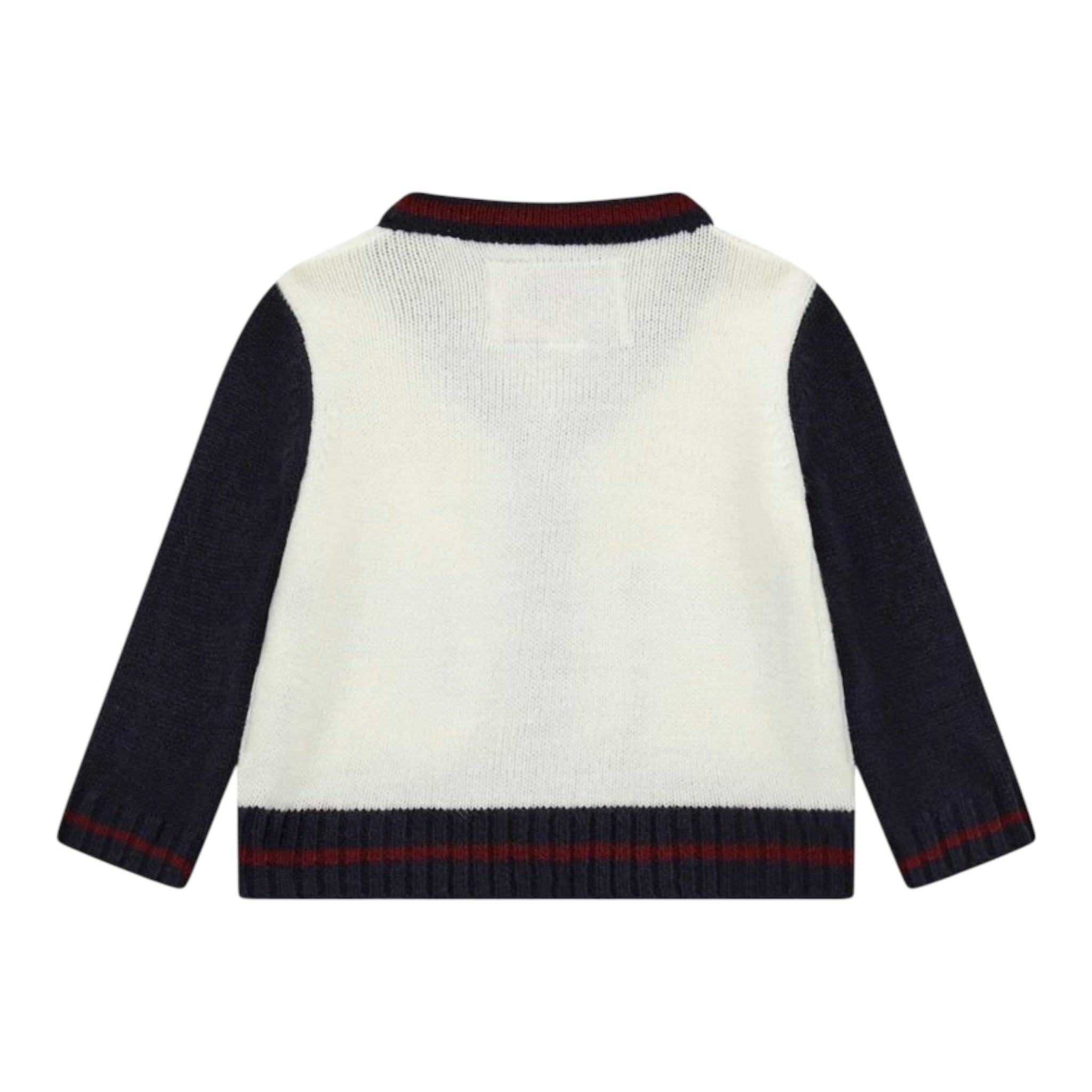 Guess Cardigan tinta unita con Maniche In Contrasto Panna per Neonato I4BR01Z32N0 PANNA GUESS 