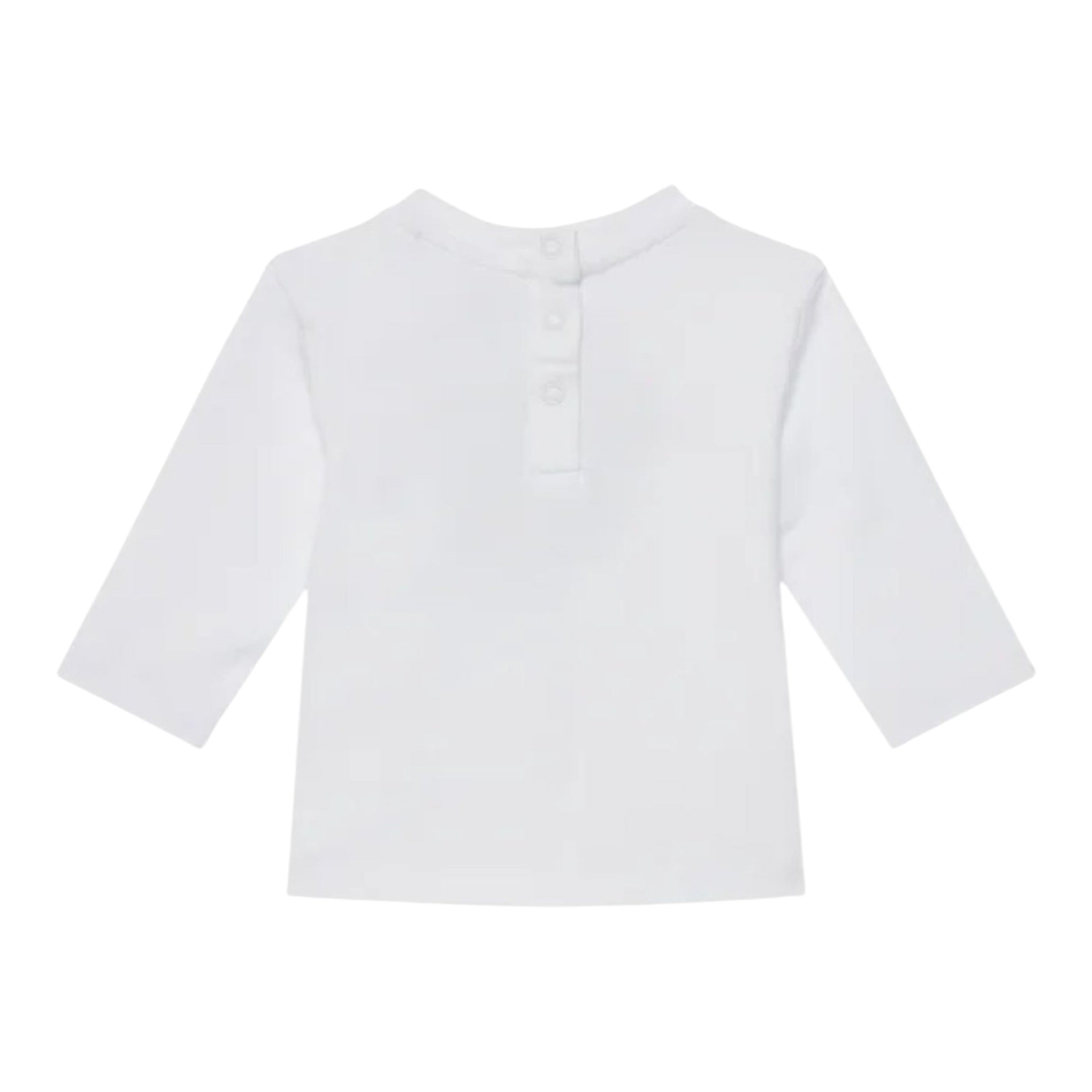 Guess Shirt tinta unita Girocollo con Stampa Bianco per Neonato I5YI02K8HM4XX BIANCO GUESS 