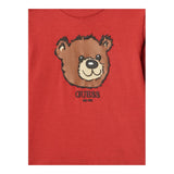 Guess Shirt tinta unita Girocollo con Stampa Rosso per Neonato I5YI02K8HM4XX ROSSO GUESS 
