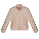 Guess Felpa con Zip tinta unita con Maniche In Contrasto Rosa per Bambina J2YQ06KB3P2 ROSA GUESS 