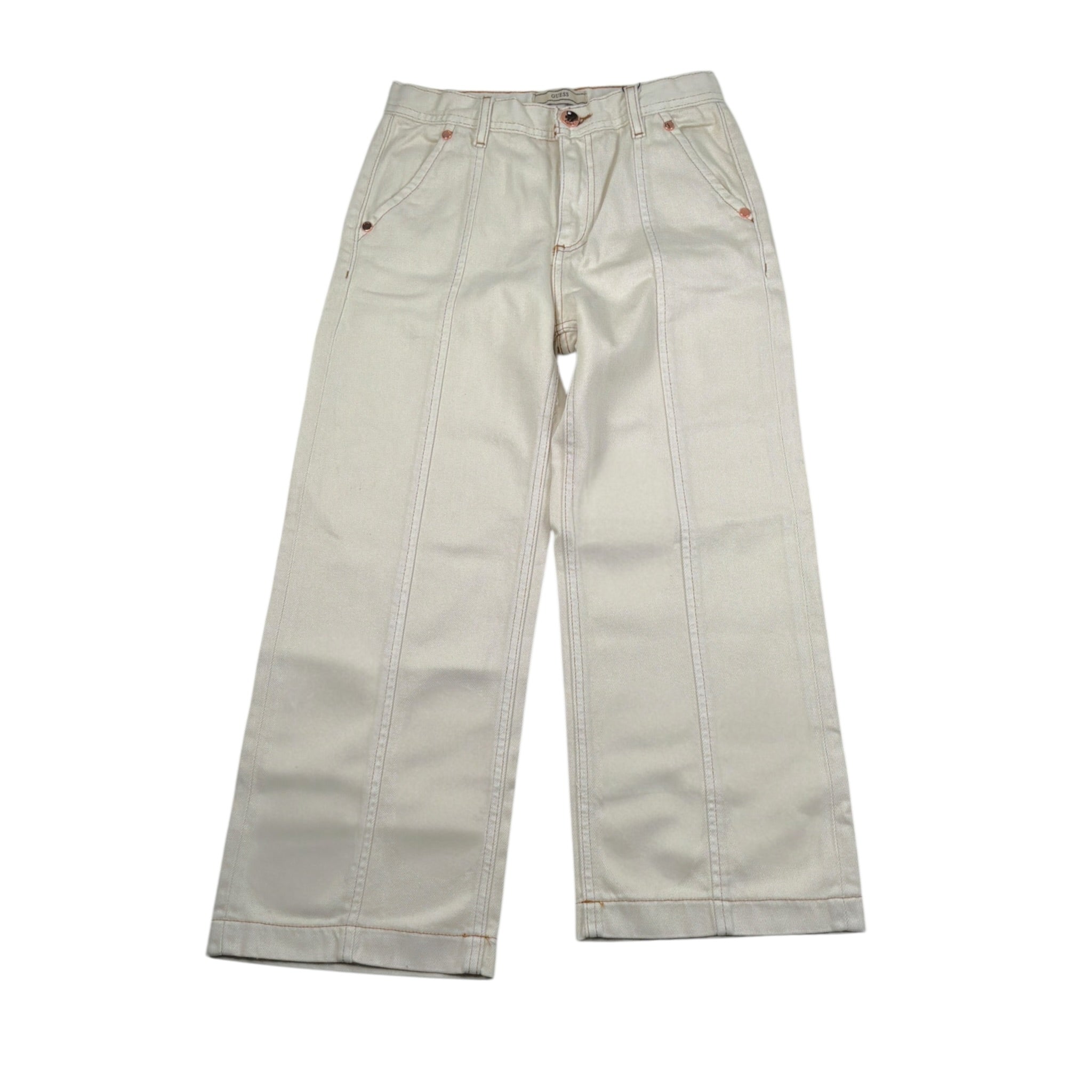 Guess Jeans tinta unita Modello A Palazzo Beige per Bambina J4BB07WFUL0 BEIGE GUESS 
