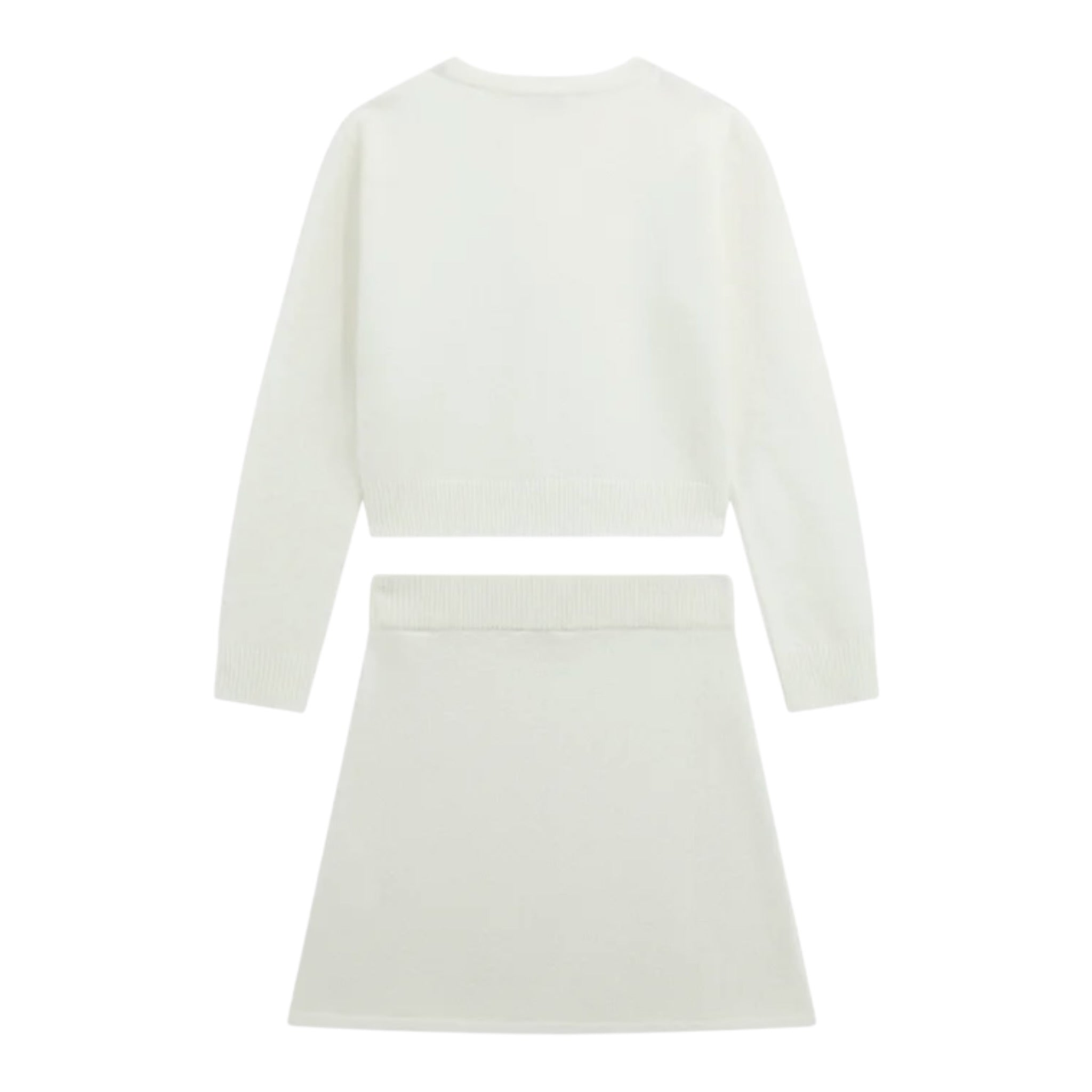 Guess Completo 2Pz Maglia-Gonna tinta unita con Fiocchi Bianco per Bambina J5BG00Z0970 BIANCO GUESS 