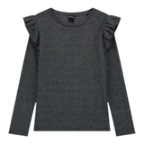 Guess Shirt tinta unita con Balze Grigio per Bambina J5BI34K0670 GRIGIO GUESS 