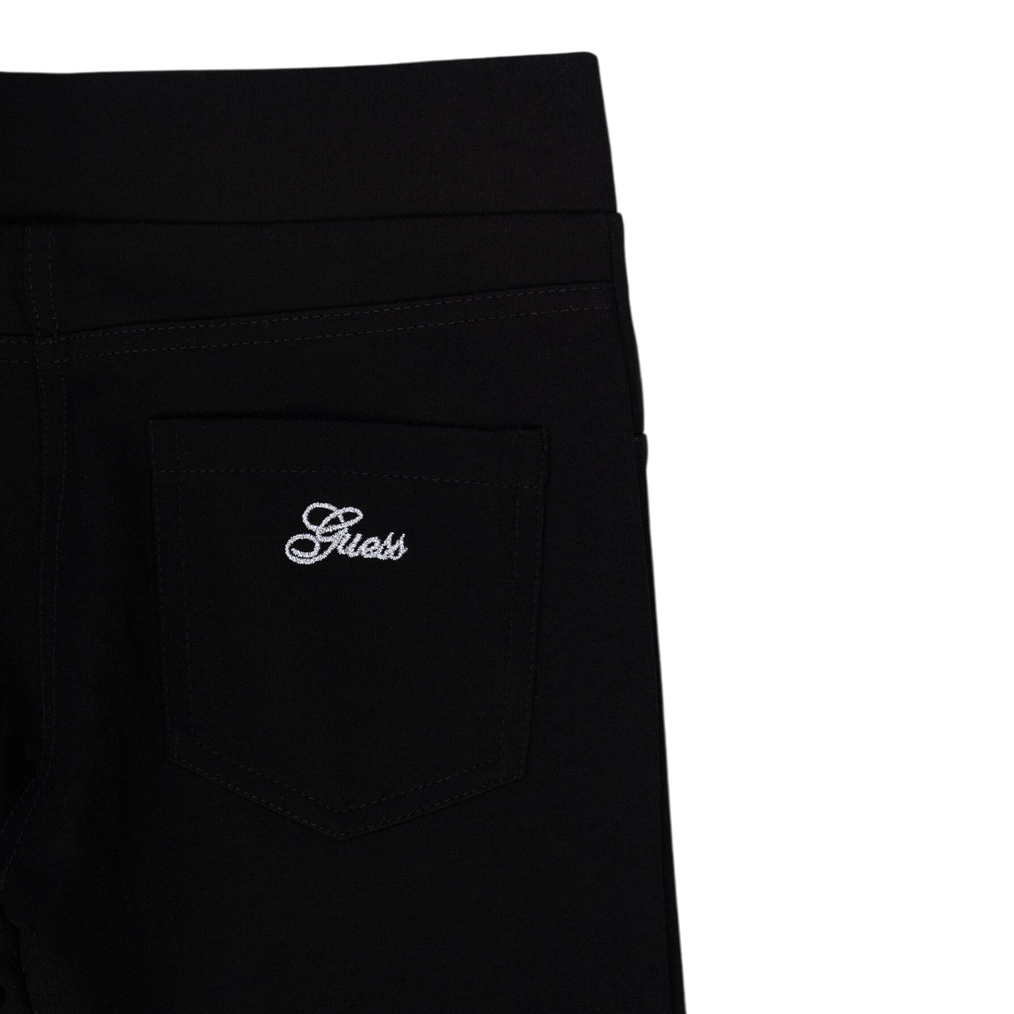 Guess Leggins tinta unita con Elastico In Vita Nero per Bambina J81B08KAUH0X NERO GUESS 