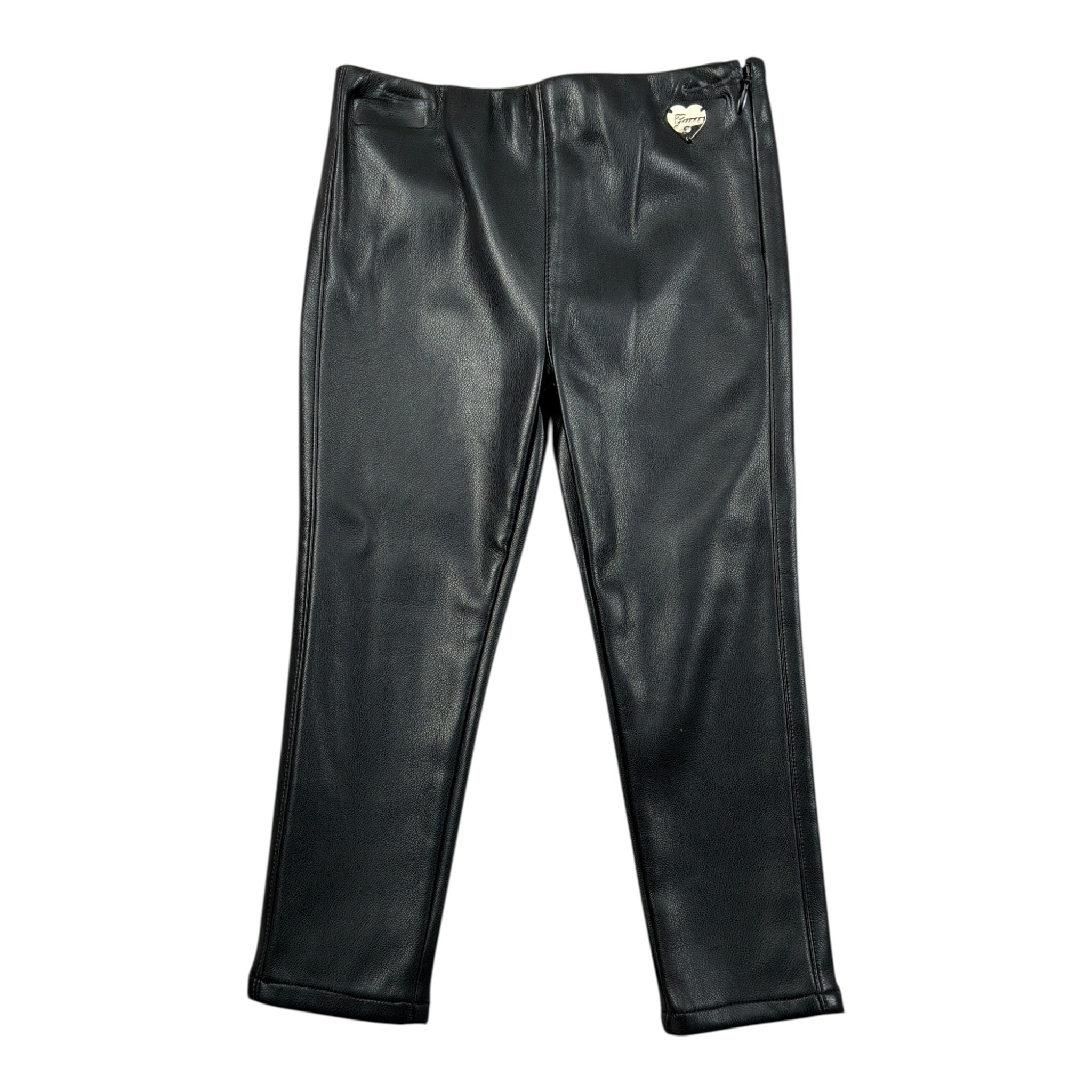 Guess Leggins Ecopelle tinta unita con Elastico In Vita Nero per Bambina K4BB02WE8D0J NERO GUESS 