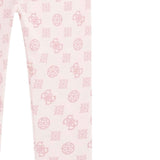 Guess Leggins tinta unita con Stampa Rosa per Neonata K5BB06J1314 ROSA GUESS 
