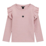 Guess Maglia tinta unita con Balze Rosa per Neonata K5BI15K0670 ROSA GUESS 