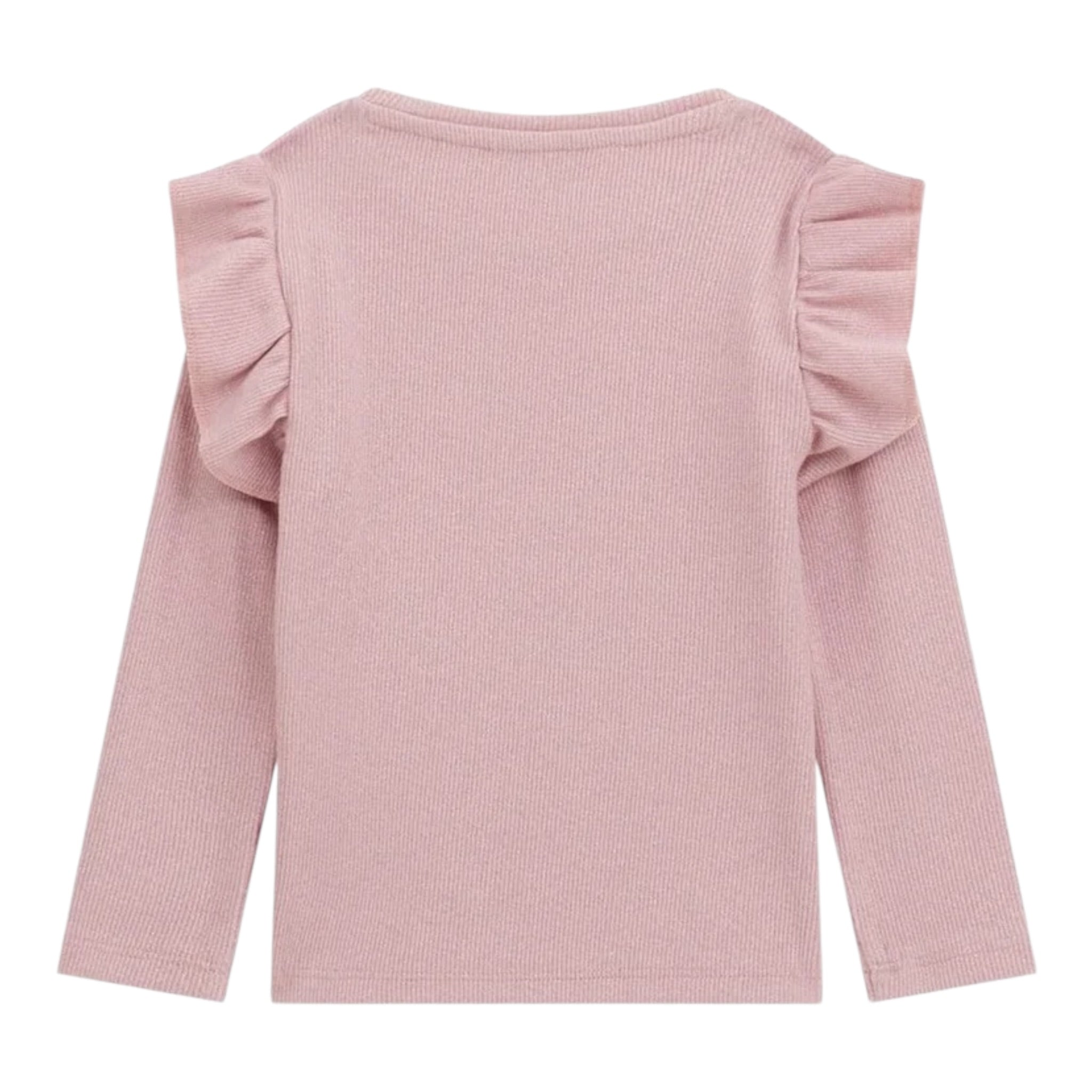Guess Maglia tinta unita con Balze Rosa per Neonata K5BI15K0670 ROSA GUESS 