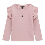 Guess Maglia tinta unita con Balze Rosa per Neonata K5BI15K0670 ROSA GUESS 