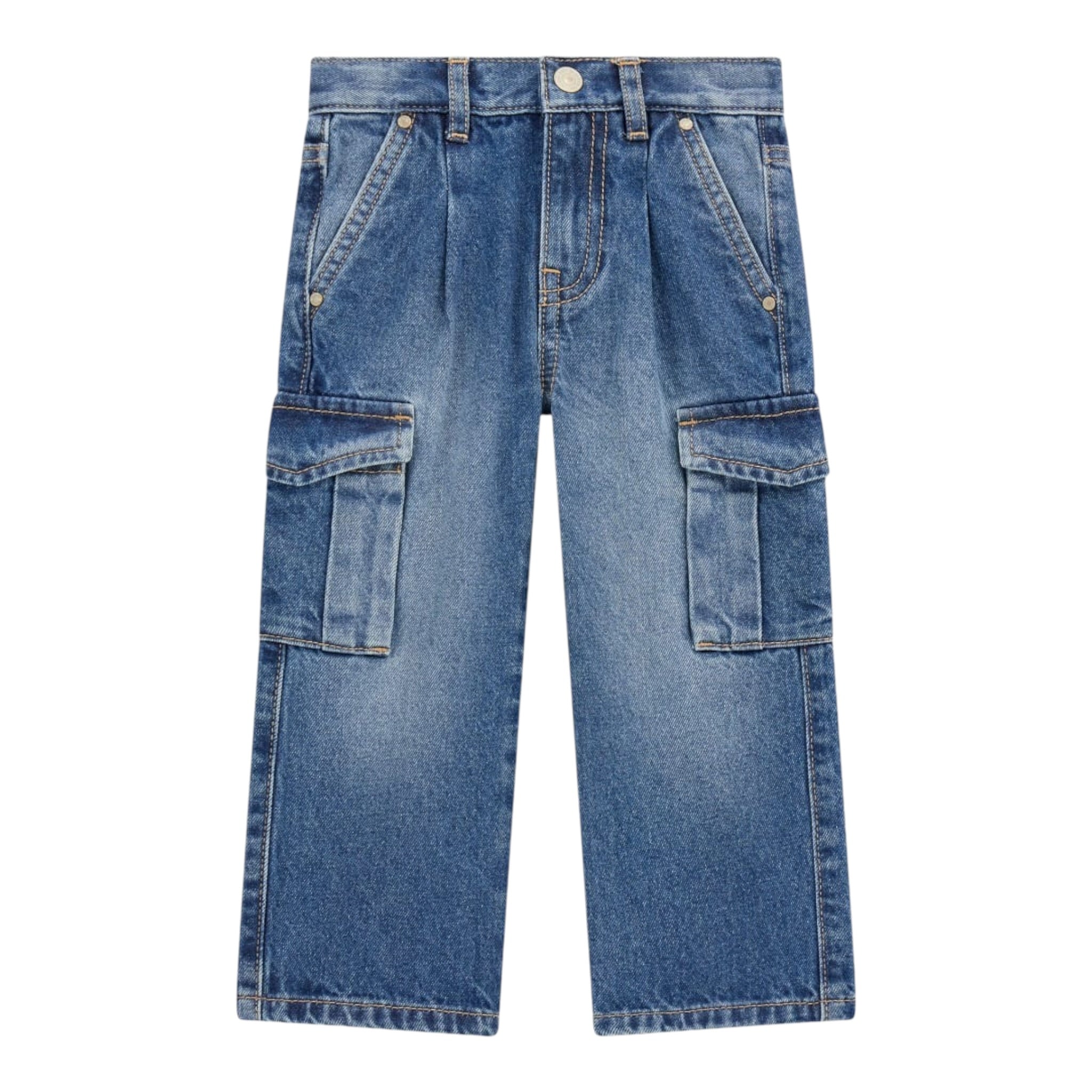 Guess Jeans tinta unita con Tasconi Blu per Bambina K5YA00D5FL0X BLU GUESS 