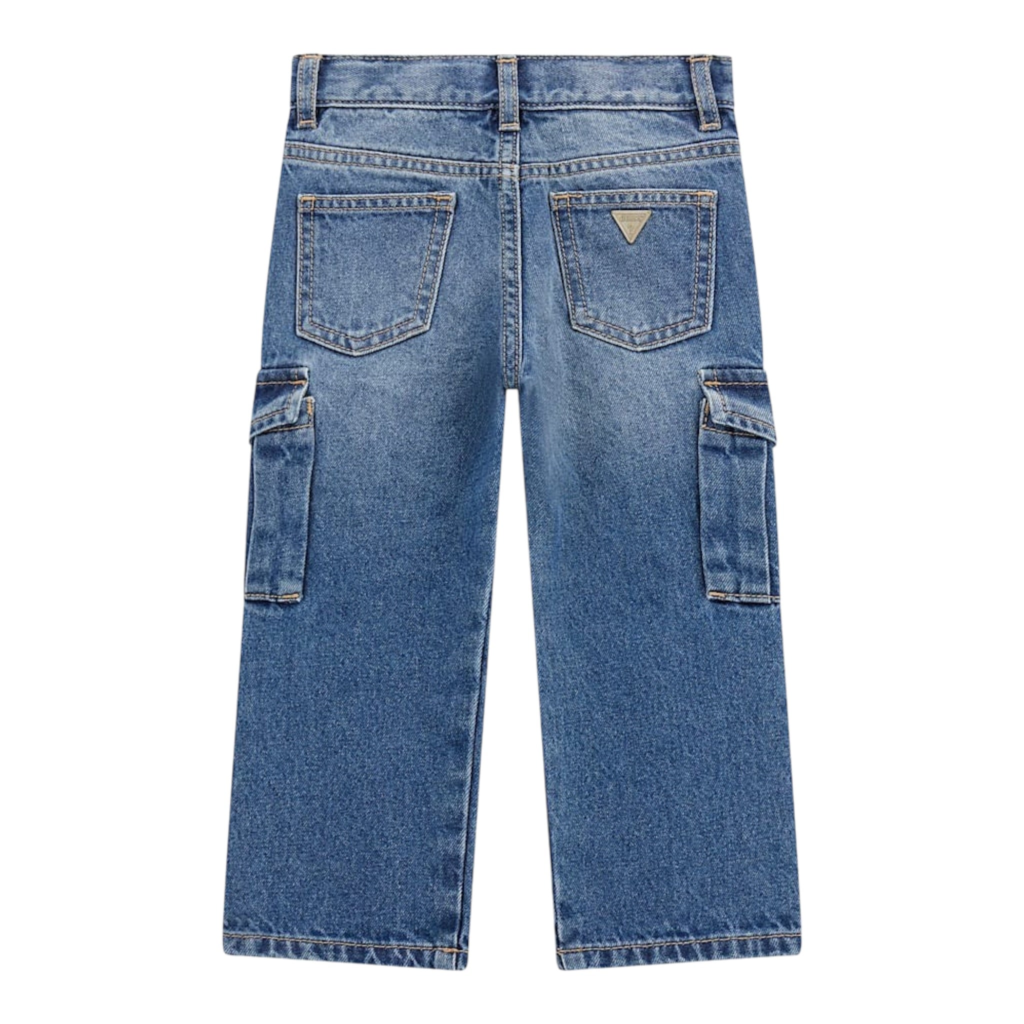 Guess Jeans tinta unita con Tasconi Blu per Bambina K5YA00D5FL0X BLU GUESS 