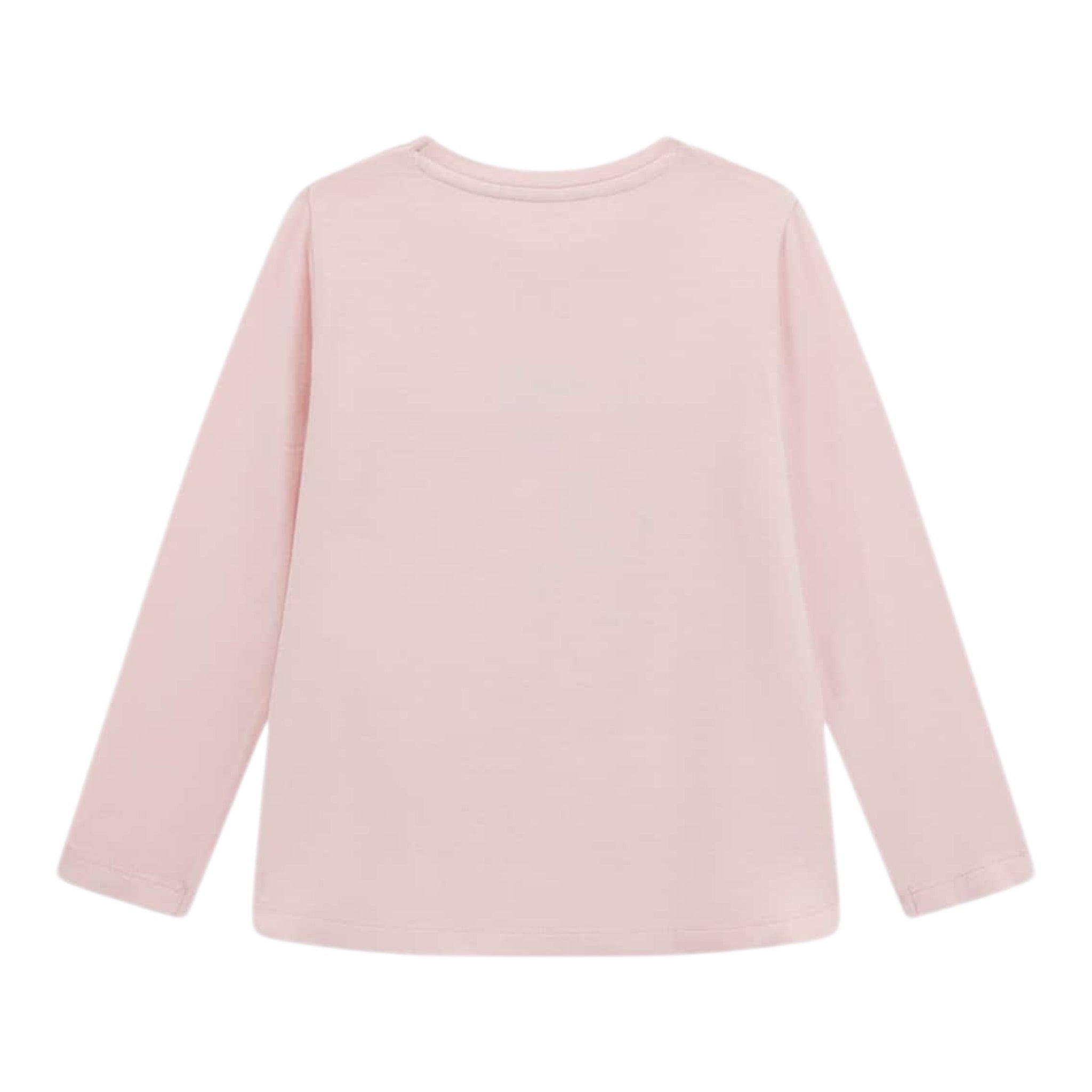 Guess Shirt Girocollo tinta unita con Paillettes Rosa per Neonata K5YI26KAPO0XN ROSA GUESS 