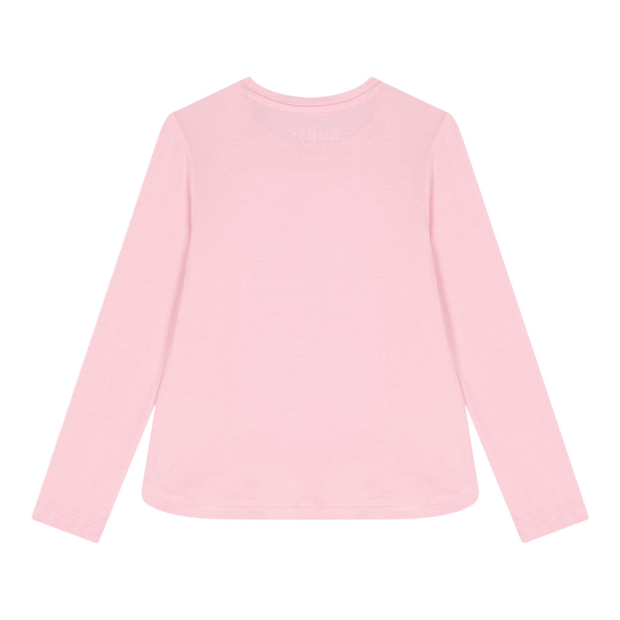 Guess Shirt Girocollo tinta unita con Paillettes Rosa per Bambina K5YI26KAPO0XX ROSA GUESS 