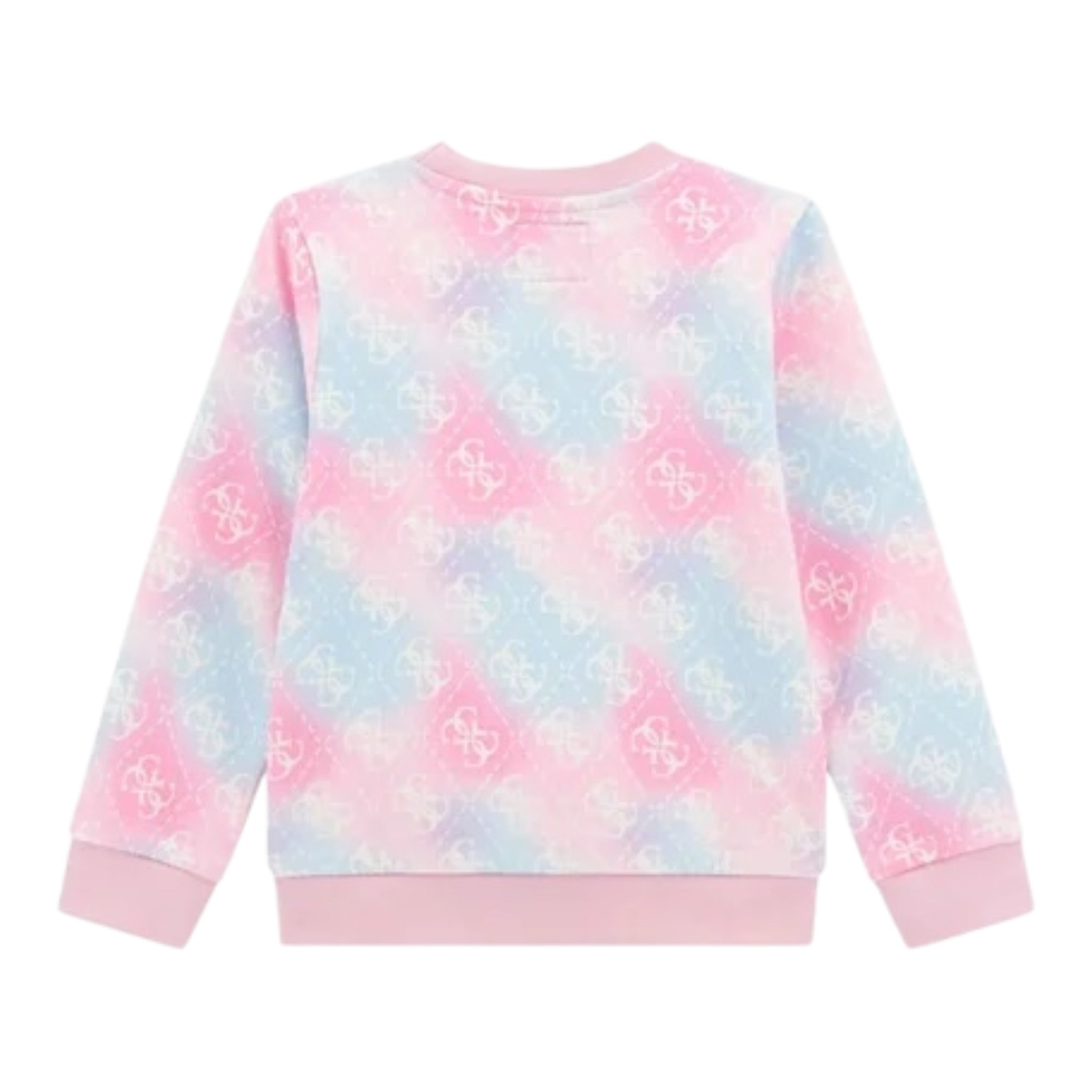 Guess Felpa Chiusa Girocollo tinta unita Stampa Fantasia Multicolor per Neonata K5YQ02KA6R4X MULTICOLOR GUESS 