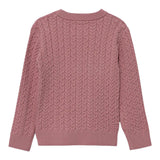 Guess Maglia Girocollo tinta unita con Lofo Rosa per Neonata K5YR04Z3OI0 ROSA GUESS 