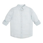 Guess Camicia tinta unita Manica Lunga Azzurro per Bambino L2GH08WEK92 AZZURRO GUESS 