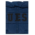 Guess Giubbino tinta unita con Cappuccio Blu per Bambino L5BL01WB240 BLU GUESS 