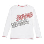 Guess Shirt tinta unita con Stampa Bianco per Bambino L5YI00K8HM4 BIANCO GUESS 