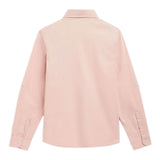 Guess Camicia tinta unita con Logo Rosa per Bambino L81H14WE5W0 ROSA GUESS 
